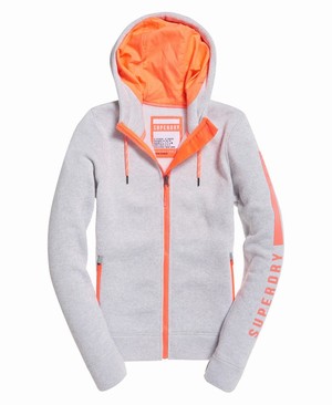 Superdry Storm Heritage Cipzár Hoodie Női Kabát Fehér | QCMXW1946